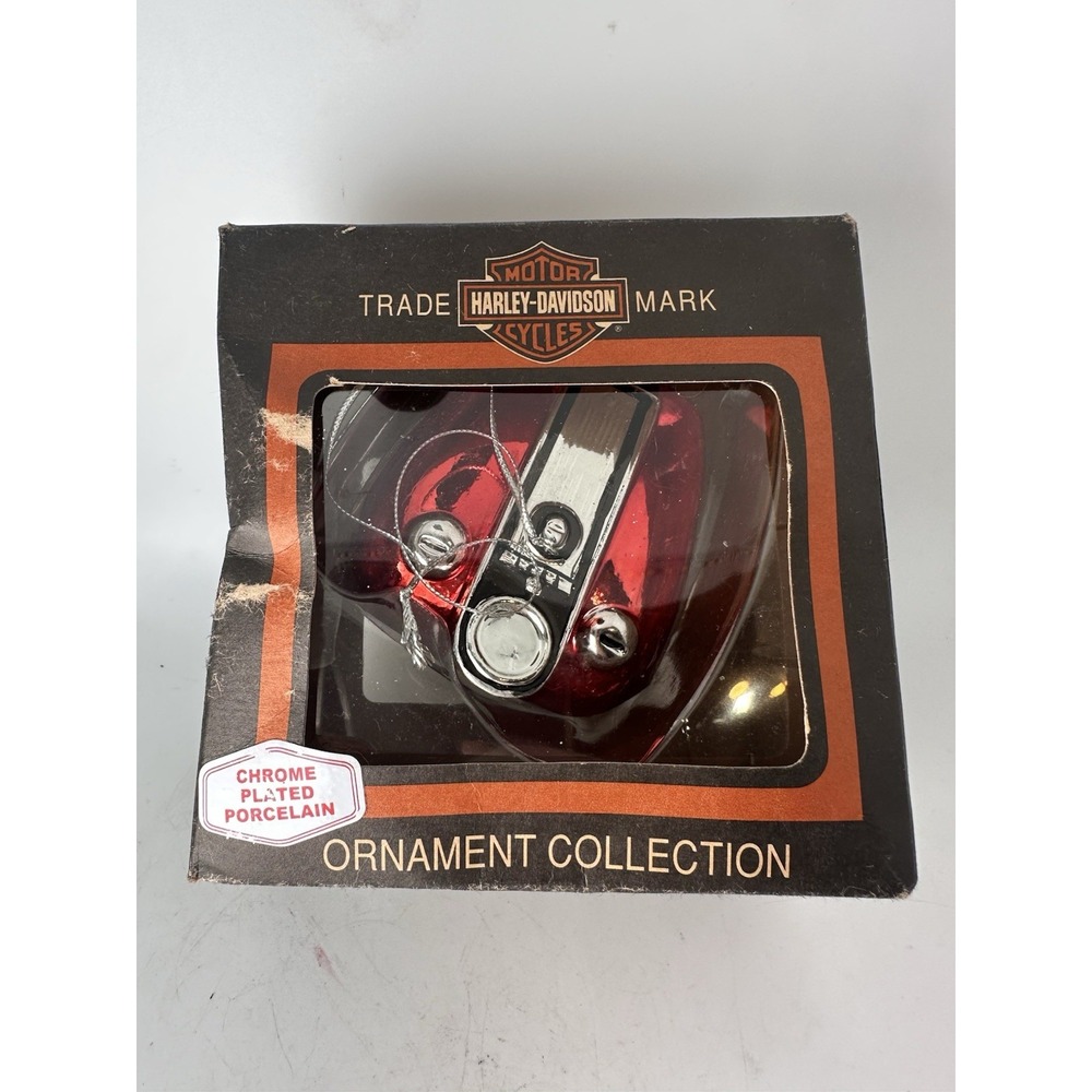 Harley-Davidson 2000 Red Gas Tank Porcelain Ornament Cavanagh Original Box